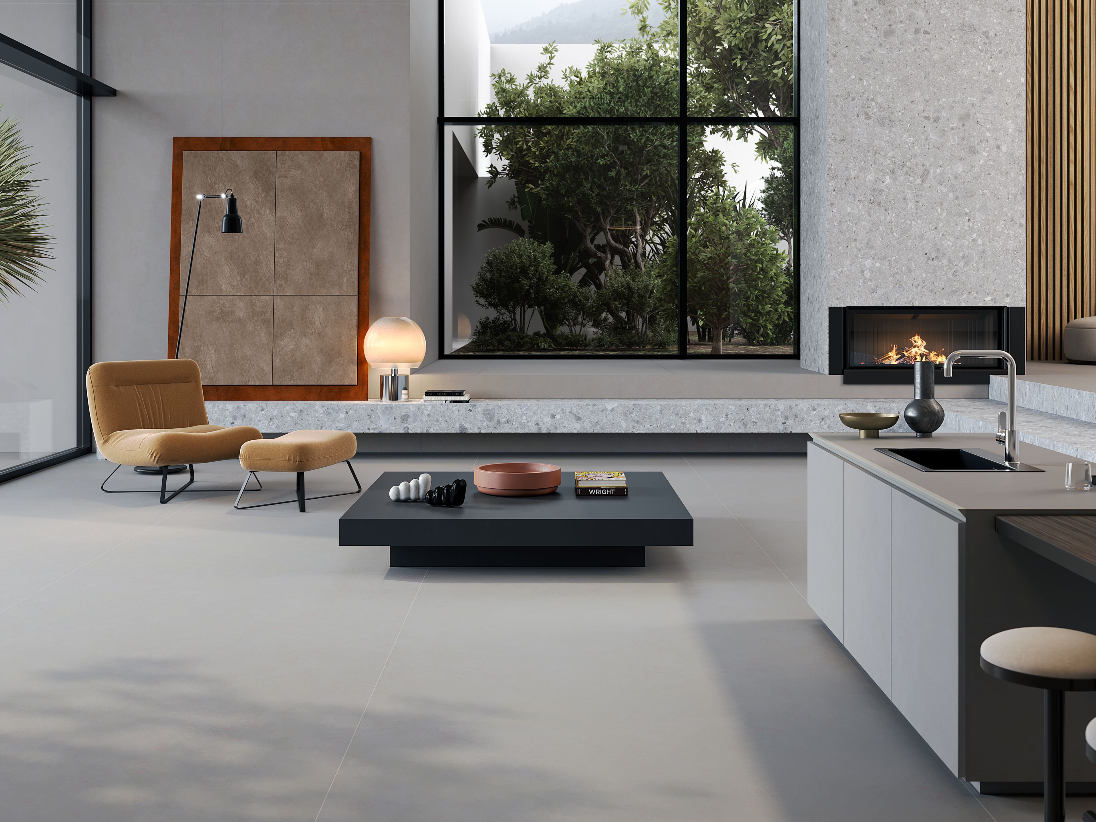 Пол / облицовка керамогранита с цементным эффектом для внутреннего и наружного применения Kaleseramik плиты ARCH-00147133