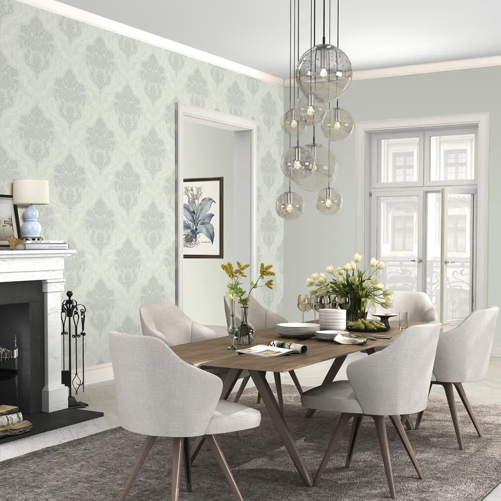 Обои флизелиновые Inspire Carolyn Tweed зелёные 1.06 м Sage 5 CAROLYN-TWEED STLM-2068742 - Вид №3