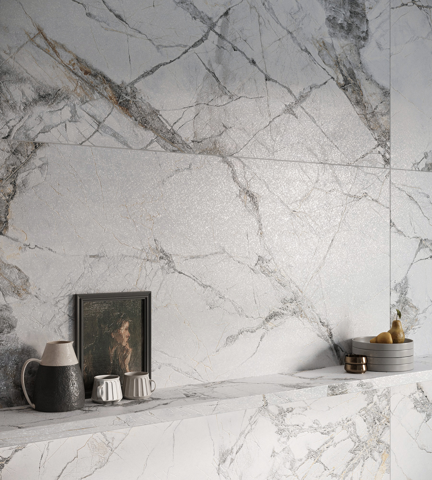 Керамогранит MALTA BIANCO LAPPATO 60х120 Arcadia Ceramica CL4008-A - Вид №2