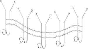 GHI 006 Планка с 5-ю двойными крючками-вешалками 50,5 cm SORCOSA Plain