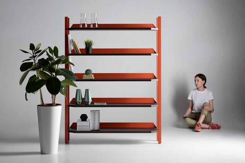 Zegen Самонесущий открытый книжный шкаф из стали и дерева Ufo Santreyd sun-id-1445886 - Вид №10