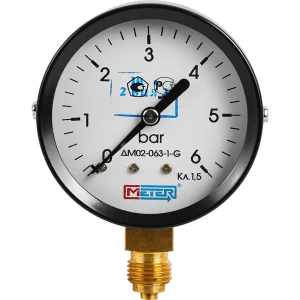 Манометр радиальный Метер 63 мм 6 бар 1/4"
