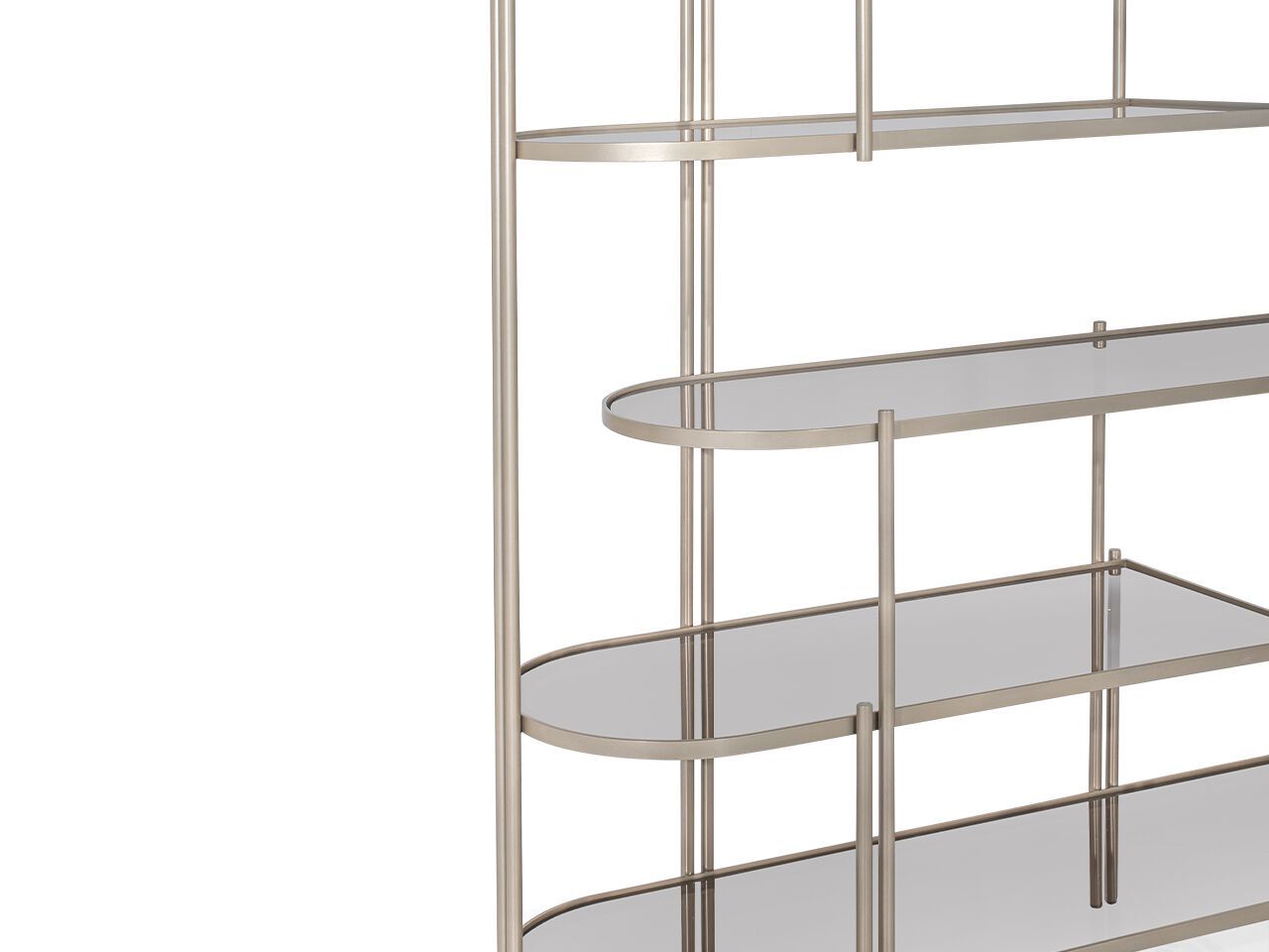 Отдельно стоящий книжный шкаф из металла и стекла NDESIGN румяна ARCH-00143954 - Вид №3