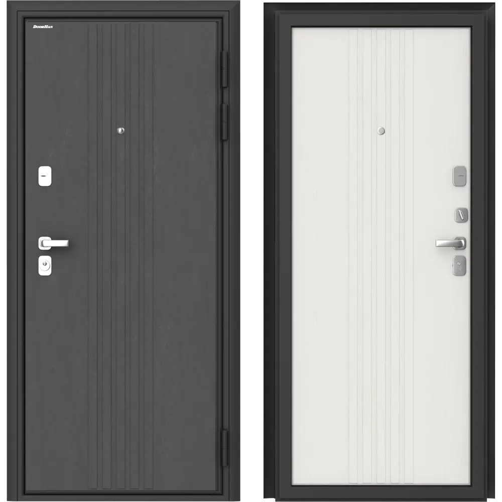 Дверь входная металлическая Премиум Лира 99x205 см правая белый DOORHAN STLM-2101732