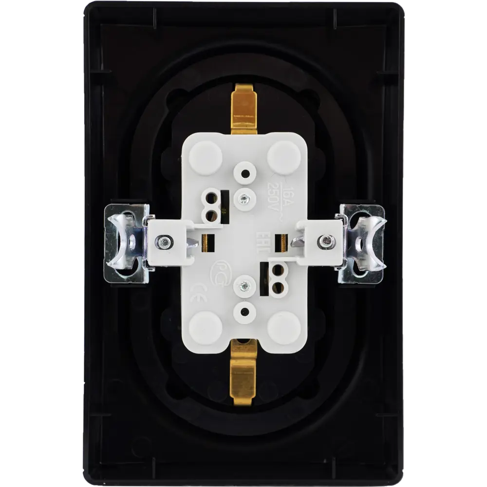 Розетка двойная OnekeyElectro Florence с заземлением, черный 82127007 STLM-0019892 - Вид №2