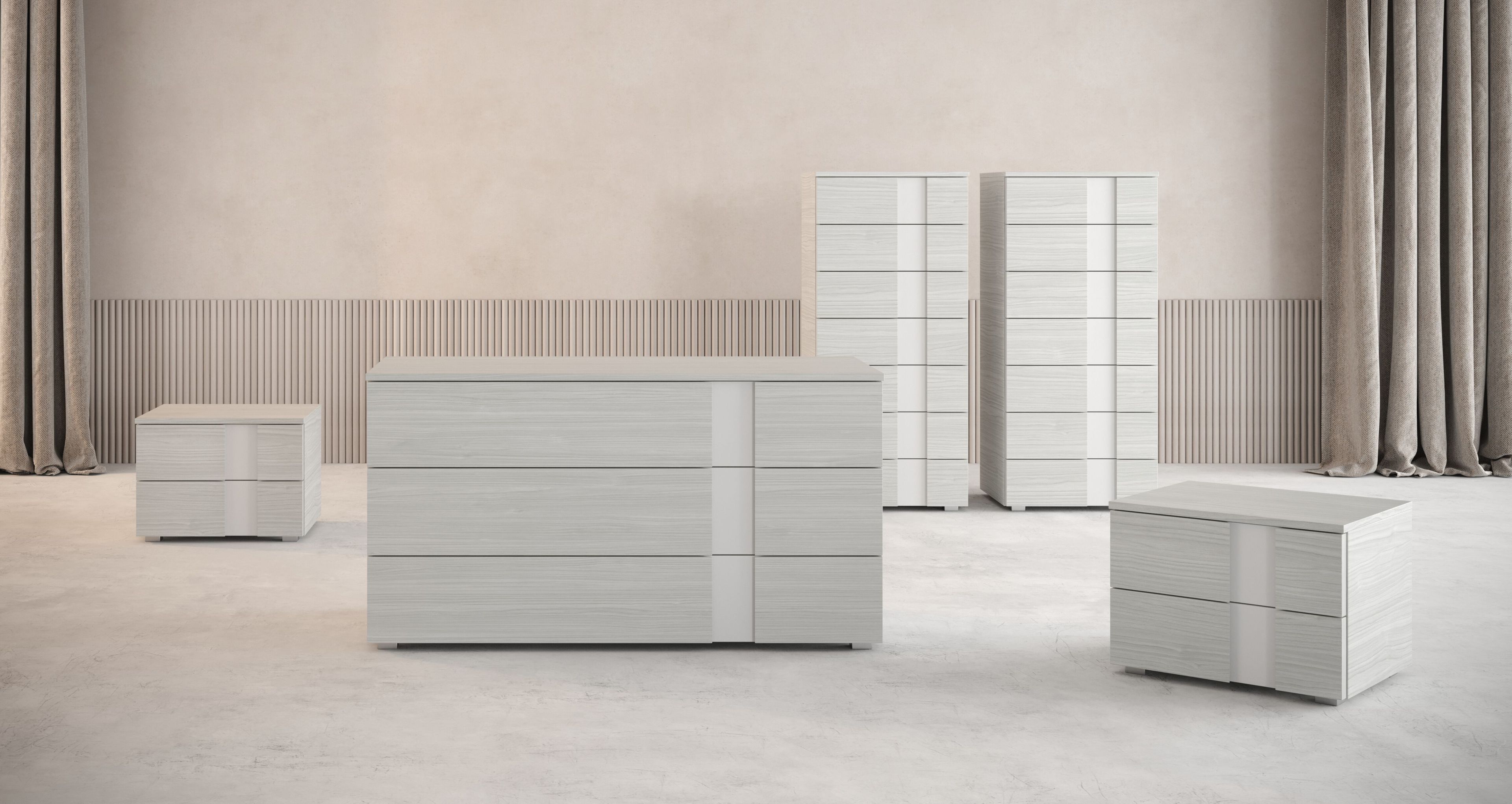 Деревянная прямоугольная тумбочка с ящиками Giessegi Riva ARCH-00095301 - Вид №1