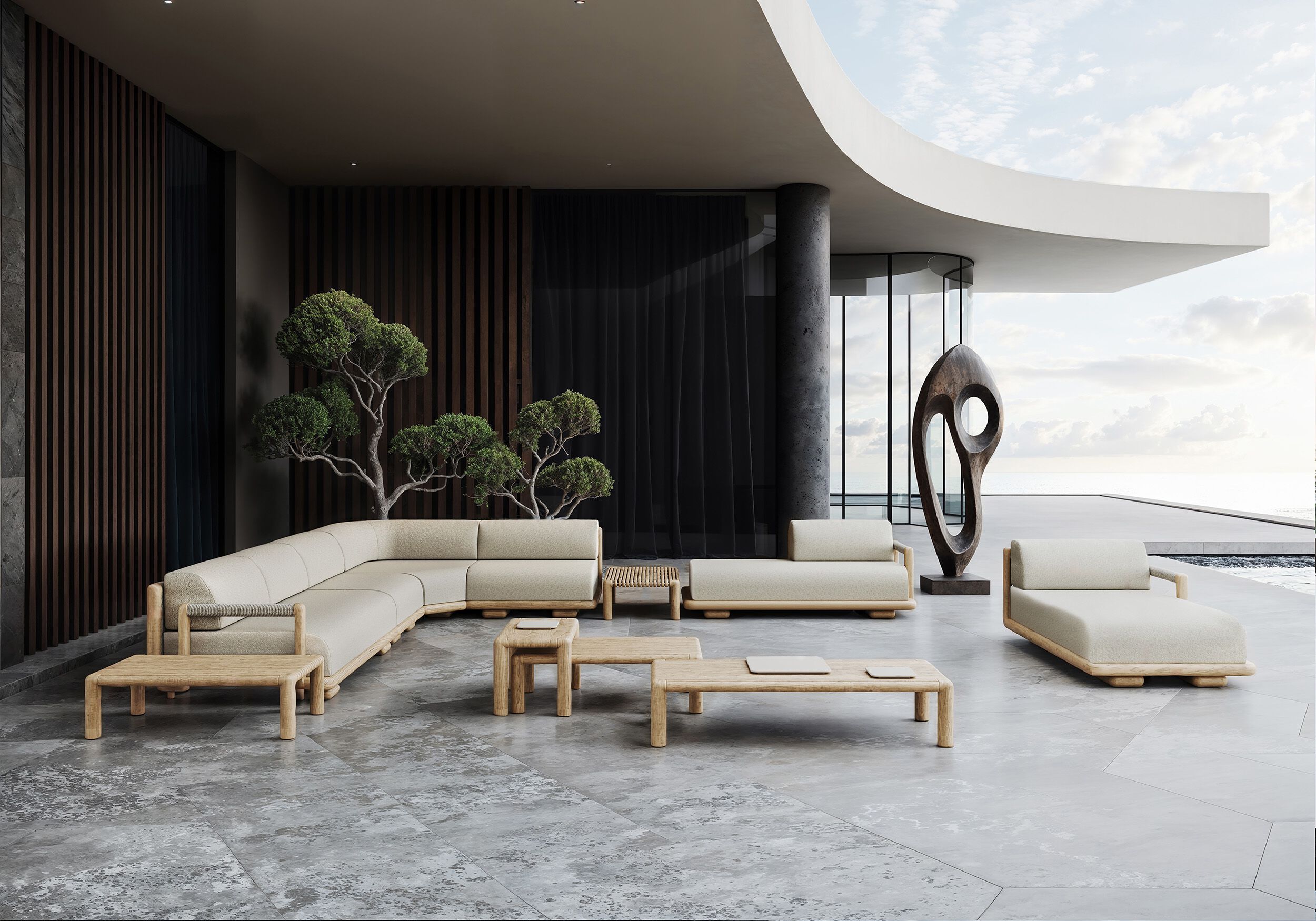 Тканевый модульный садовый диван SNOC Caleo ARCH-00138157 - Вид №22