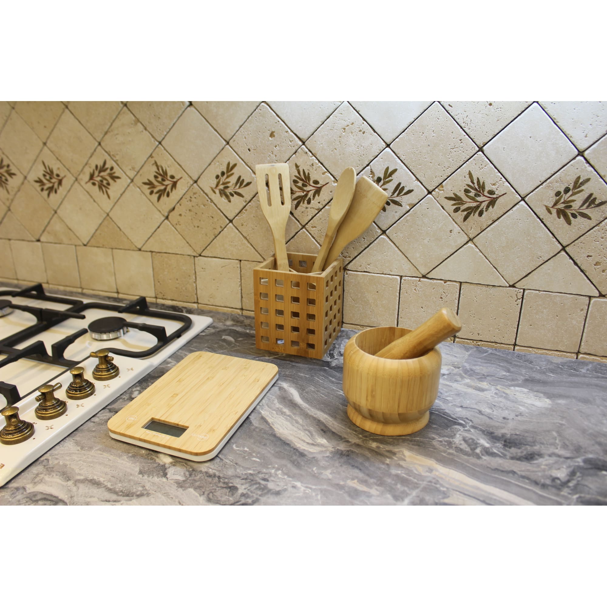 18581421 Подставка под столовые приборы BAO, 12х12х14 см, бамбук Santreyd  - Вид №4