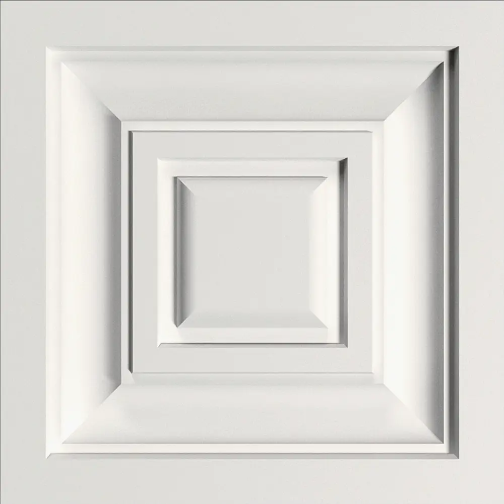 Вставка декоративная полистирол ударопрочный Bello Deco В1 белый 25x105x105 мм STLM-2149711 - Вид №1