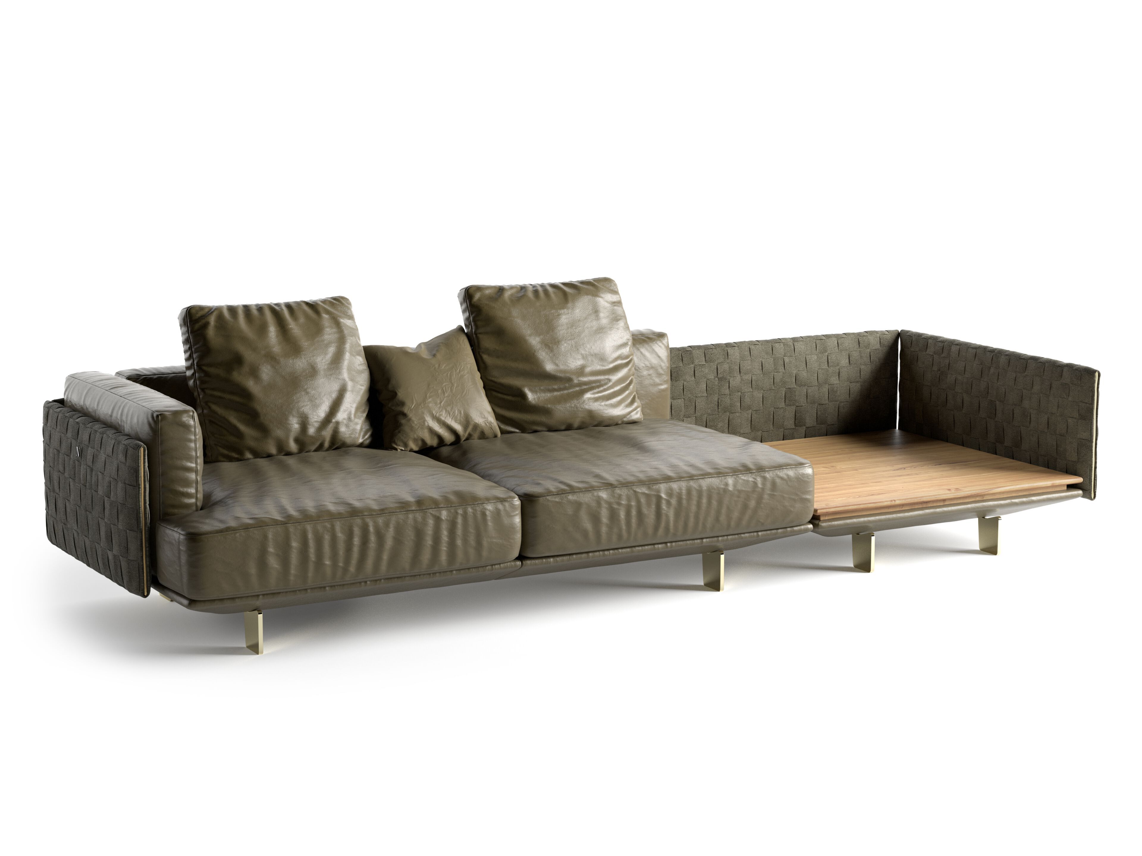 3-местный кожаный диван Natuzzi Italia кампус ARCH-00098170 - Вид №1