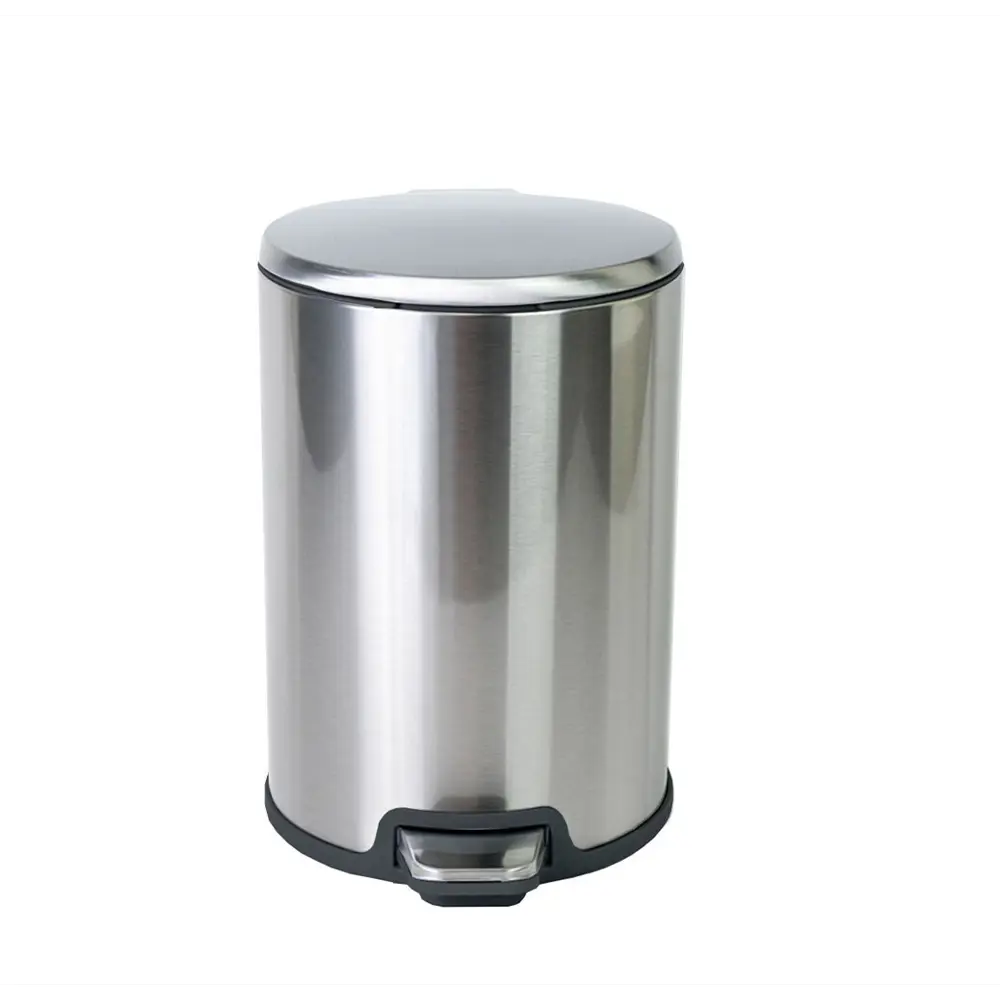 Контейнер для мусора Primanova Gigo M-E49-30-06 12 л металл цвет хром/черный STLM-2053625