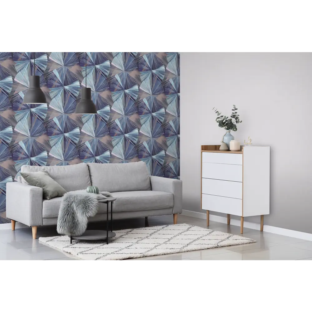 Обои флизелиновые Victoria Stenova Chance синие 1.06 м VS588089 STLM-2134356 - Вид №5