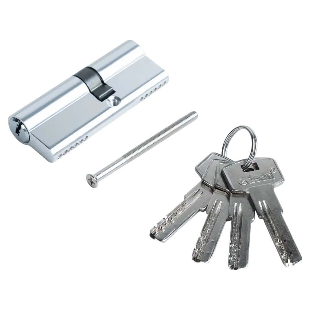 Цилиндр EDS-CYL 35x45 мм ключ/ключ цвет хром EDSON STLM-2076725 - Вид №2