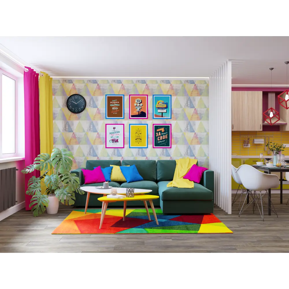 Обои флизелиновые Inspire с эффектом окрашенных стен розовые 0.53х10 м эффект окрашенных стен STLM-2101287 - Вид №3