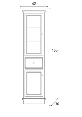Напольный умывальник с ящиками Gaia Mobili Classic ARCH-00114055 - Вид №3