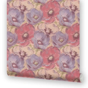 Обои на флизелиновой основе «опиум» 1,06х10 м цвет красный