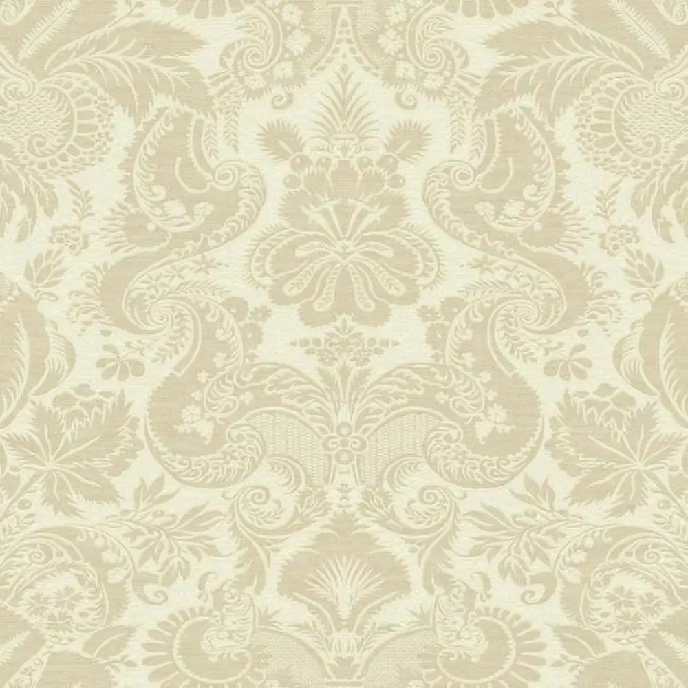 93842976 Обои бумажные York Wallcoverings Williamsburg коричневые WM2589 0.68 м STLM-0586739