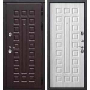 82113845 Дверь входная металлическая Сенатор 12 см, 860 мм, правая, цвет белый ясень