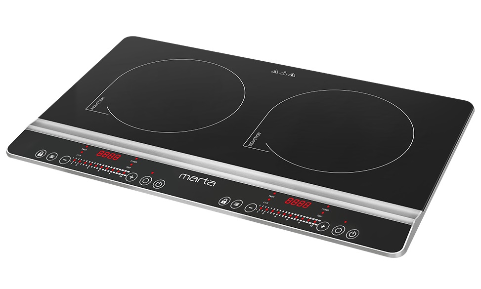 9058375 Плита компактная электрическая MARTA MT-HP4222C черный STDN-0086422