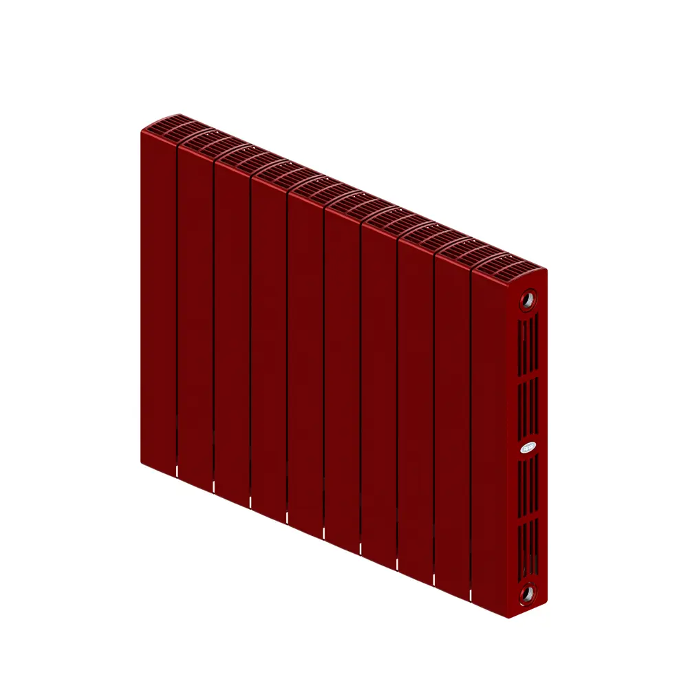 Радиатор секционный Rifar Supremo S50010RAL3011 500/90 10 секций боковое подключение биметалл бордо 82560818 STLM-2182744 - Вид №1