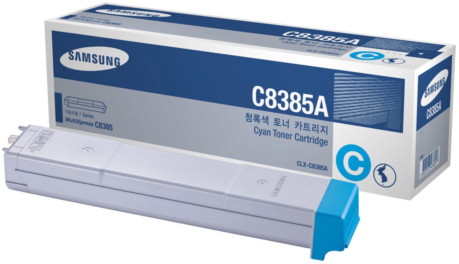 SU580A Samsung clx-c8385a cyan toner cartrid HP Santreyd  - Вид №1