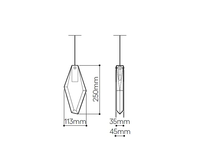 Стеклянный светодиодный подвесной светильник bomma Фрагменты ARCH-00047721 - Вид №7