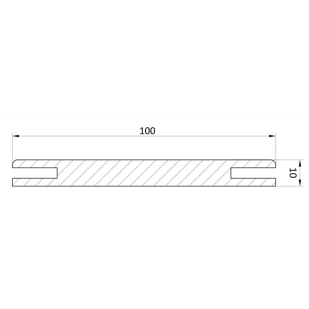 Доборная планка МАРИО РИОЛИ Нобиле 2150x100 мм антрацит для широких проемов 84491288 STLM-0050552 - Вид №3