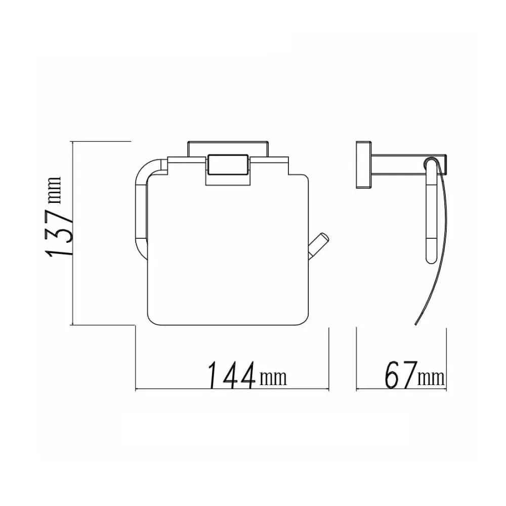 Держатель для туалетной бумаги Shevanik SG5605 цвет хром