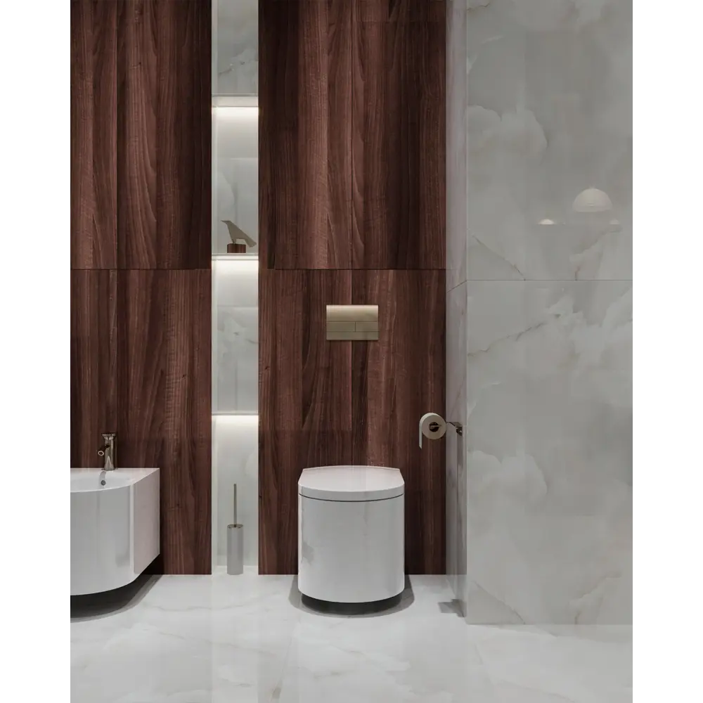 Керамогранит Arcadia Ceramica Onyx White Cloud 60×120 см - глянцевый мраморный эффект 89384201 STLM-1566517 - Вид №6