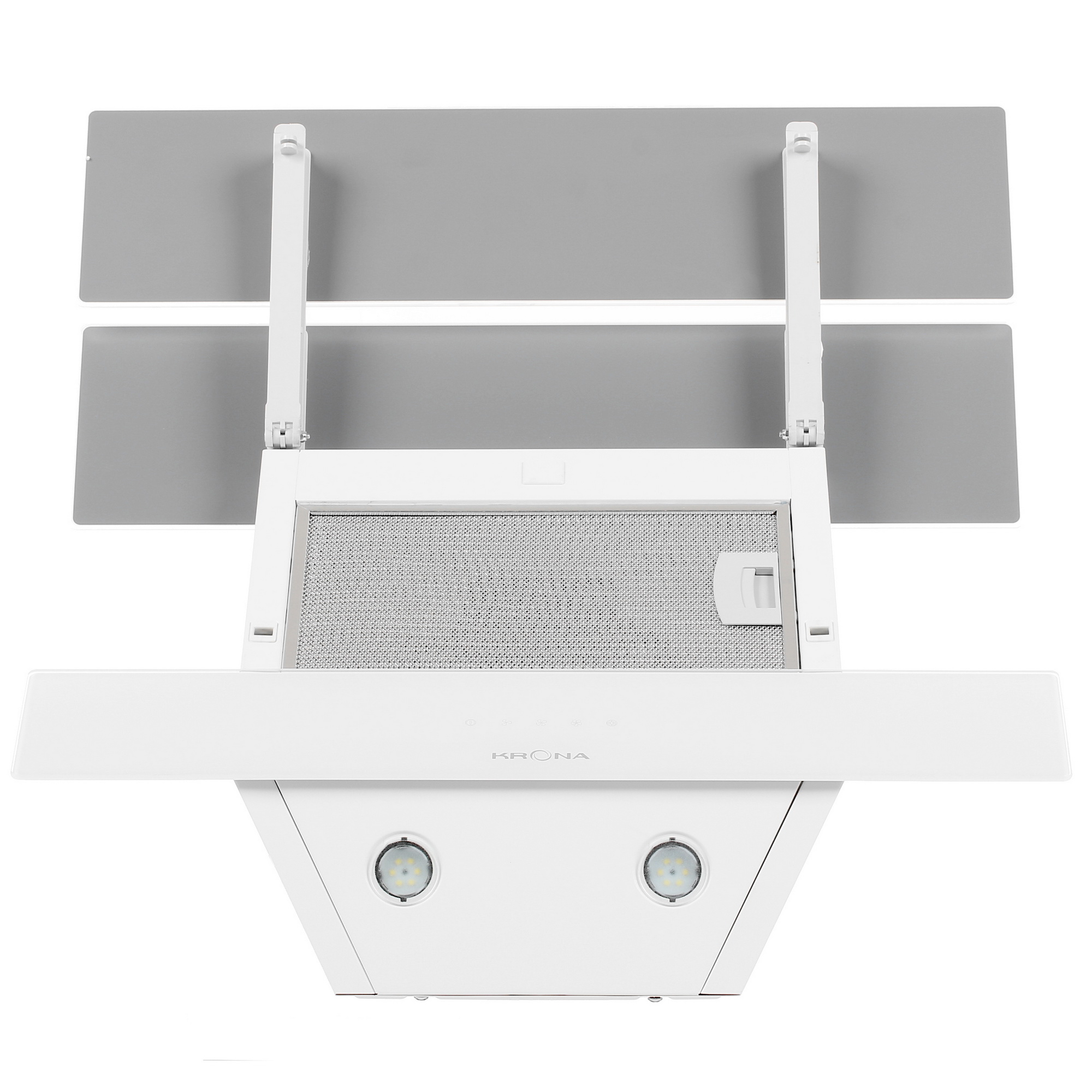 5304626 Вытяжка наклонная KRONA AURORA 600 white S белый/белый STDN-0106755 - Вид №7