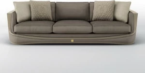 BRUNO ZAMPA 4-х местный бархатный диван  011