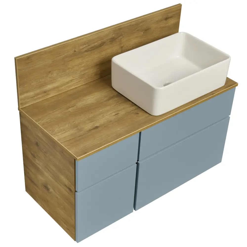 Тумба под раковину Aquaton Мишель 100 см, цвет дуб руст/фьорд STLM-2039164 - Вид №1