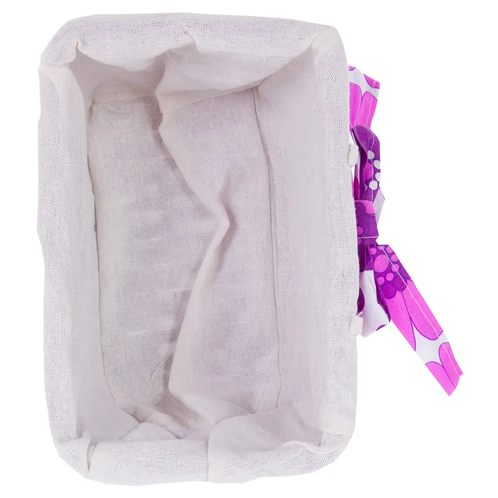 Корзина Ива с декоративным чехлом 25x14x17 см плетенье цвет сиреневый STORIDEA STLM-2100834 - Вид №2