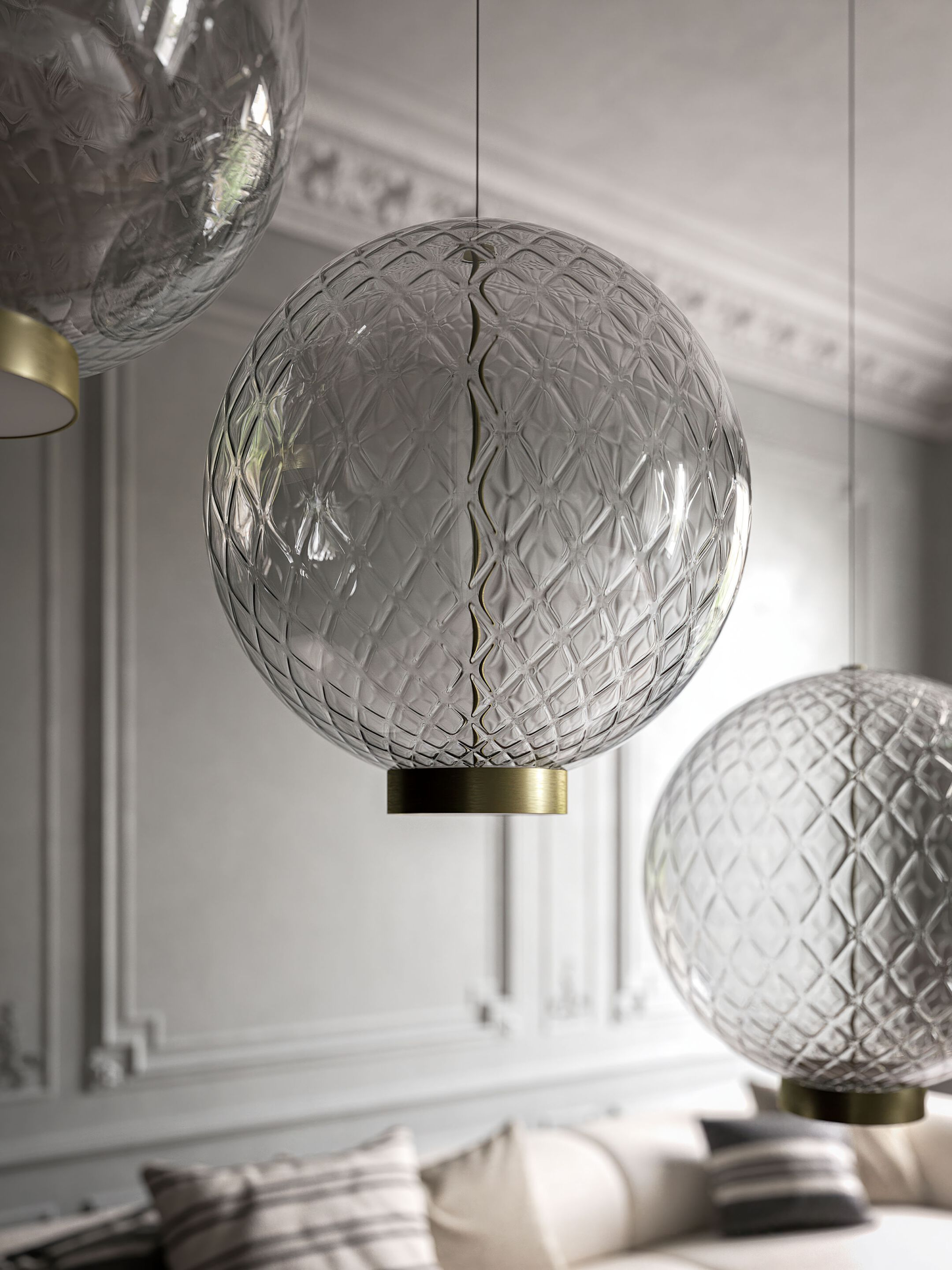 Подвесной светильник из дутого стекла Cattelan italia OHAY ARCH-00066099 - Вид №1