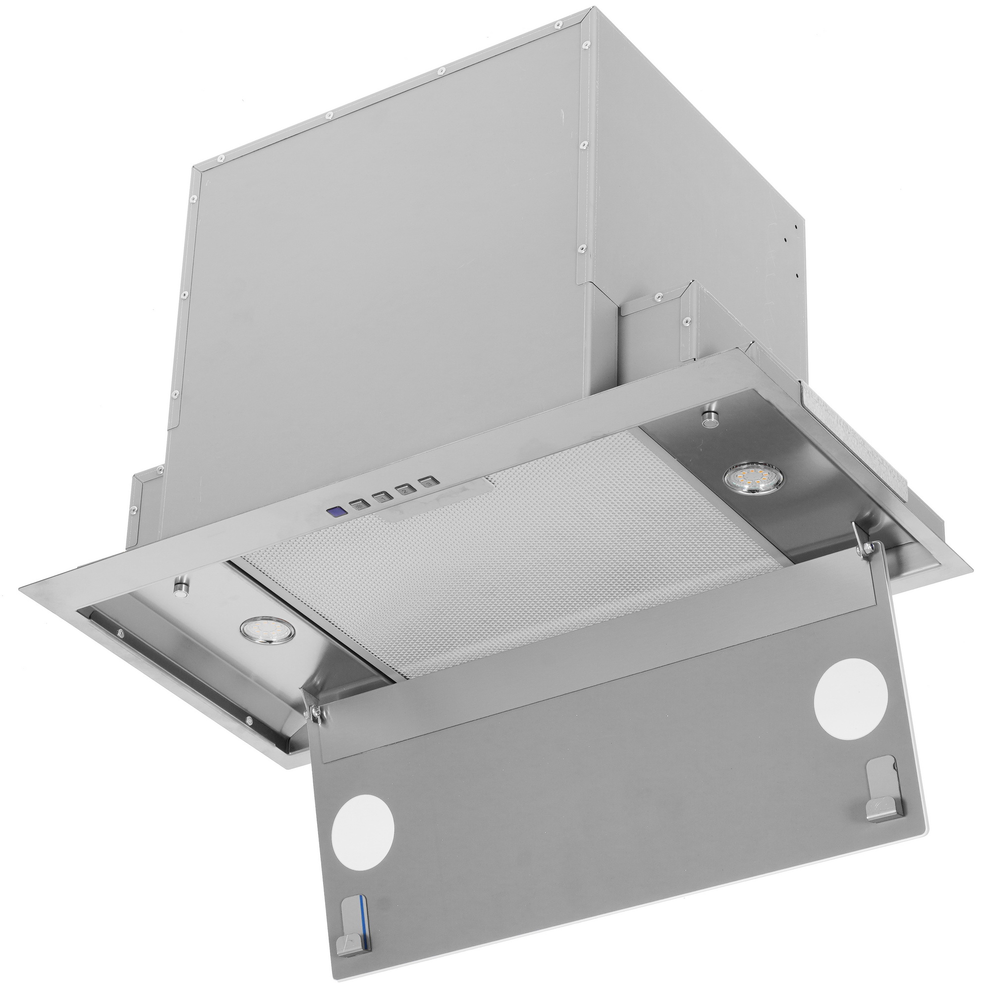 1217325 Вытяжка полновстраиваемая Akpo WK-6 Neva glass серебристый/белый STDN-0121701 - Вид №2