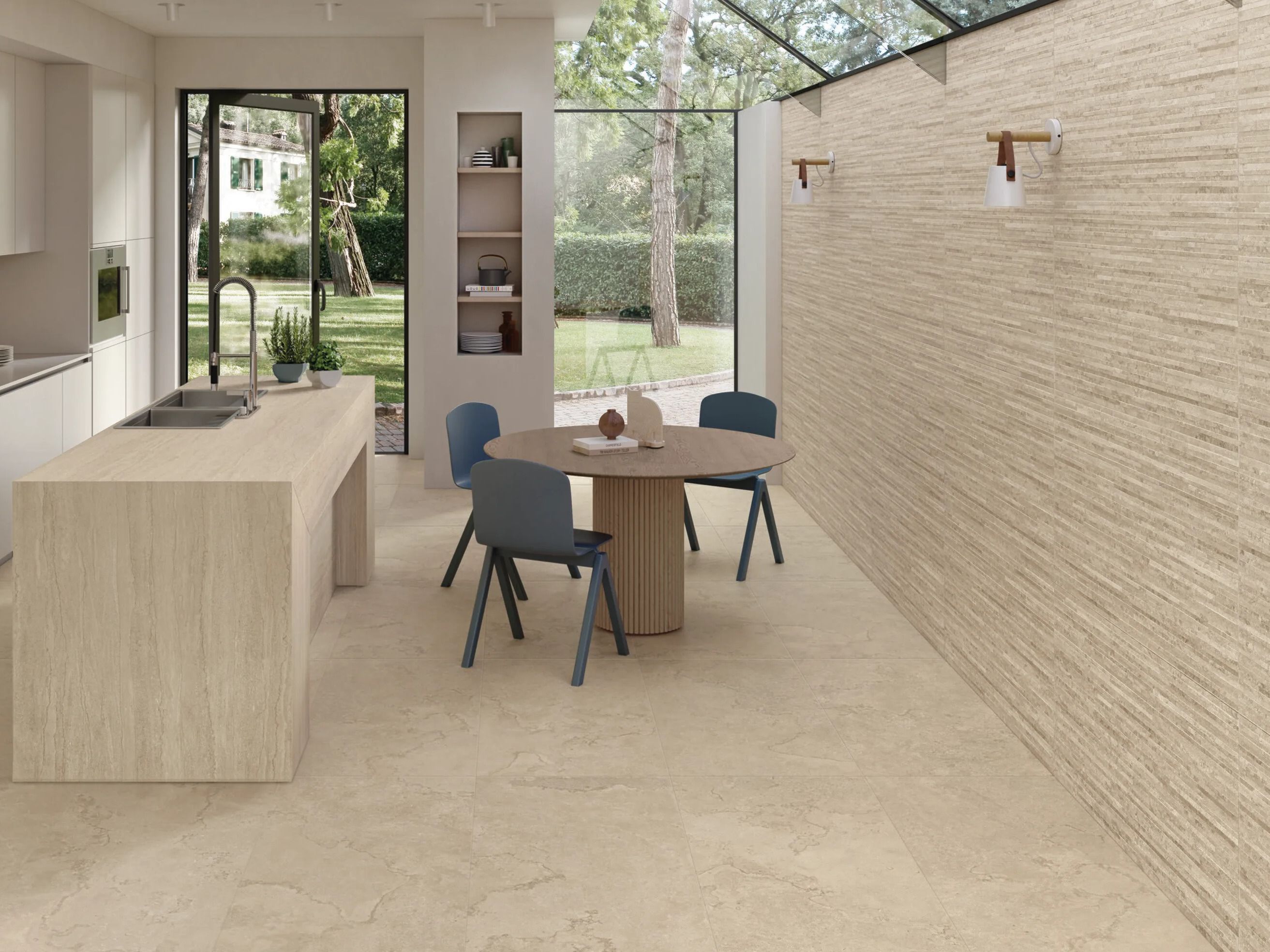 Пол / облицовка керамогранита с эффектом камня Ergon Portland Stone ARCH-00006225