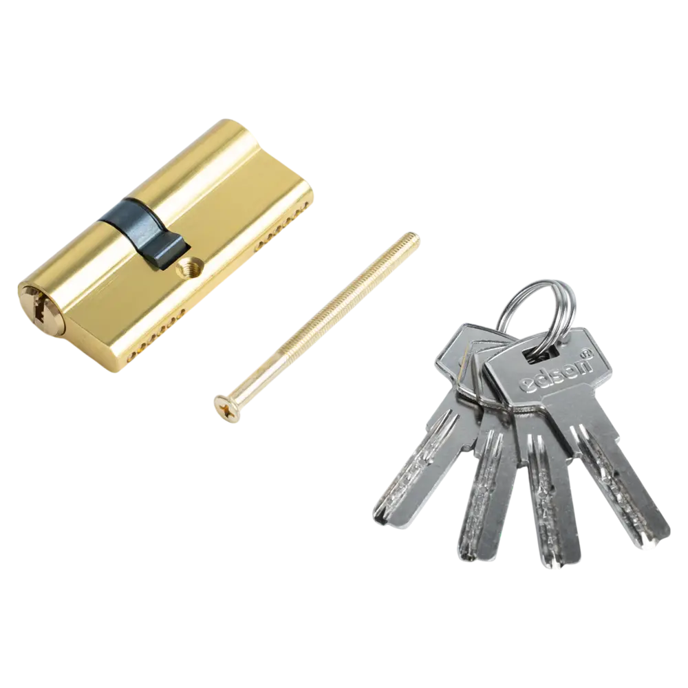 Цилиндр EDS-CYL 30x40 мм ключ/ключ цвет латунь EDSON STLM-2025196 - Вид №2