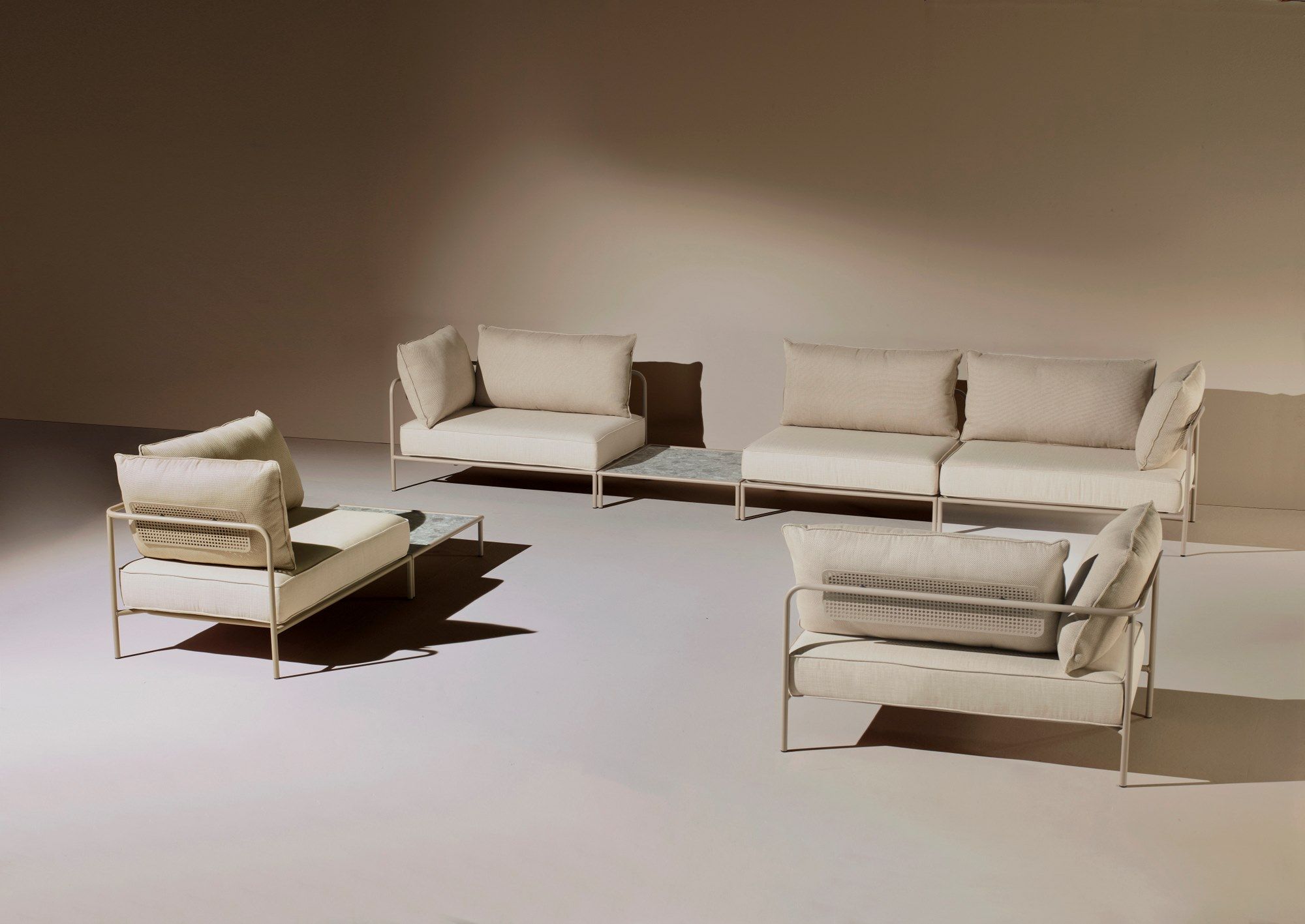 Модульное садовое кресло из стали и ткани S-CAB лоскут ARCH-00083976 - Вид №9