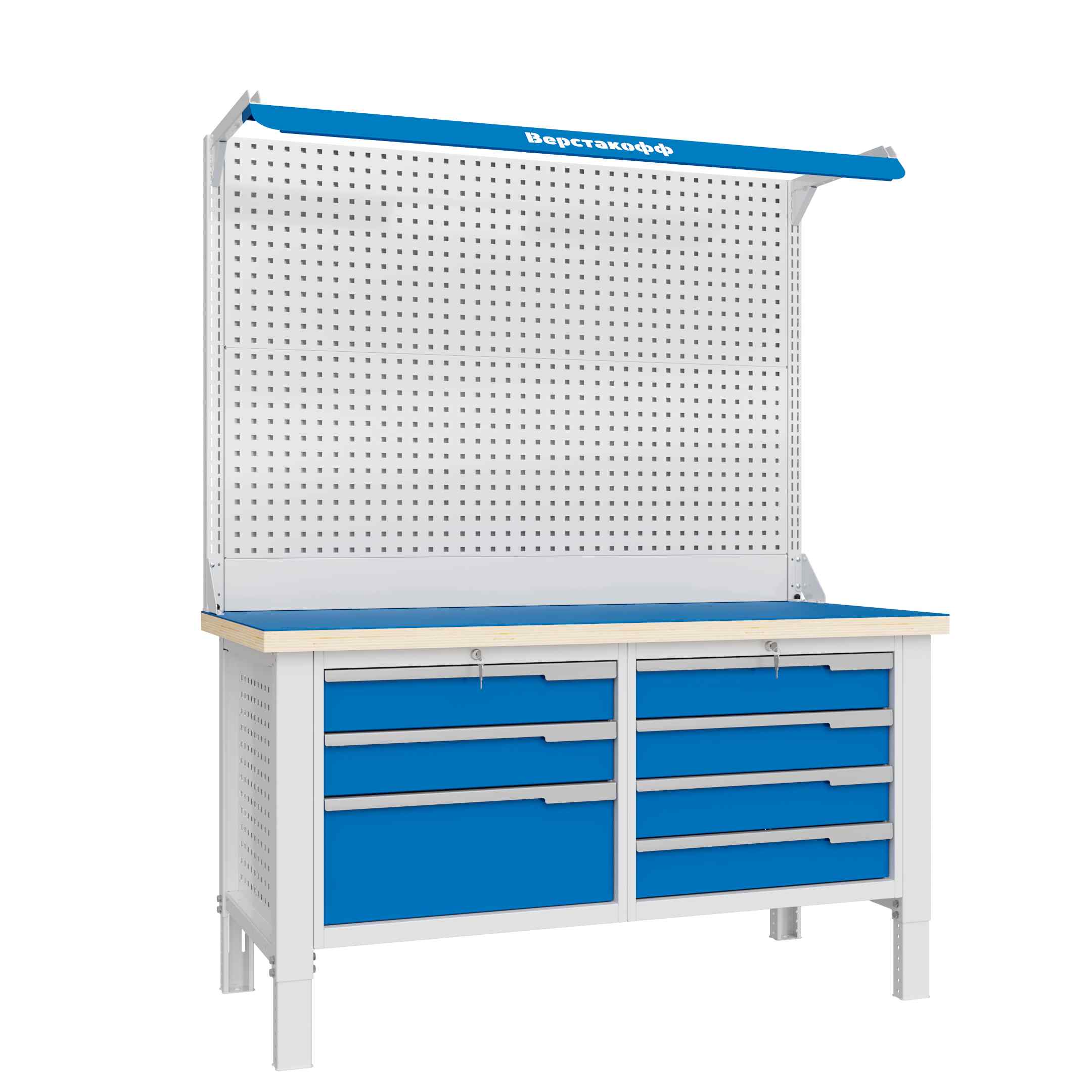 Верстак слесарный CTR 1632.L34.5-2F Верстакофф 124610