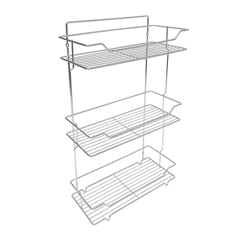 Полка для ванной комнаты delphinium 101037 сталь 15.5x36.2 см цвет серый, серебристый