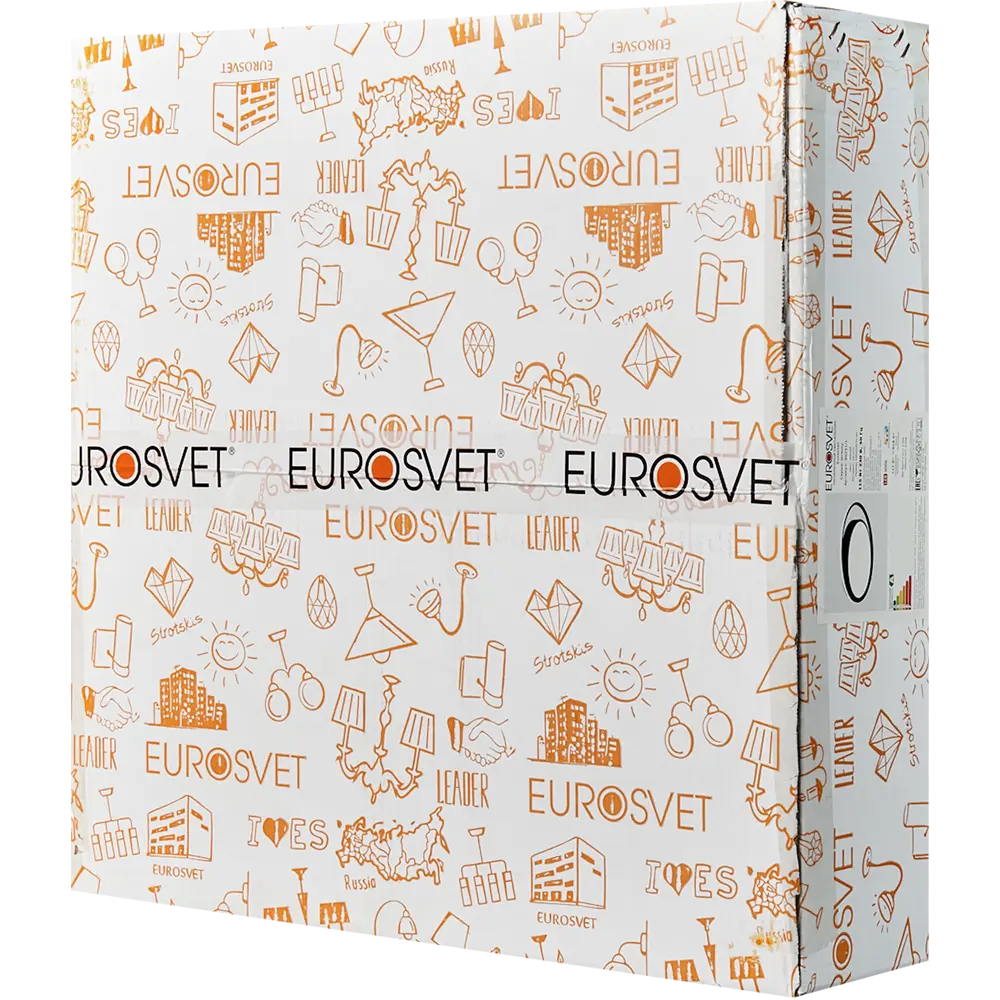 Светильник потолочный светодиодный Eurosvet Jeremy 90251/1 с пультом управления, 15 м², регулируемый белый свет, цвет черный STLM-2125190 - Вид №7