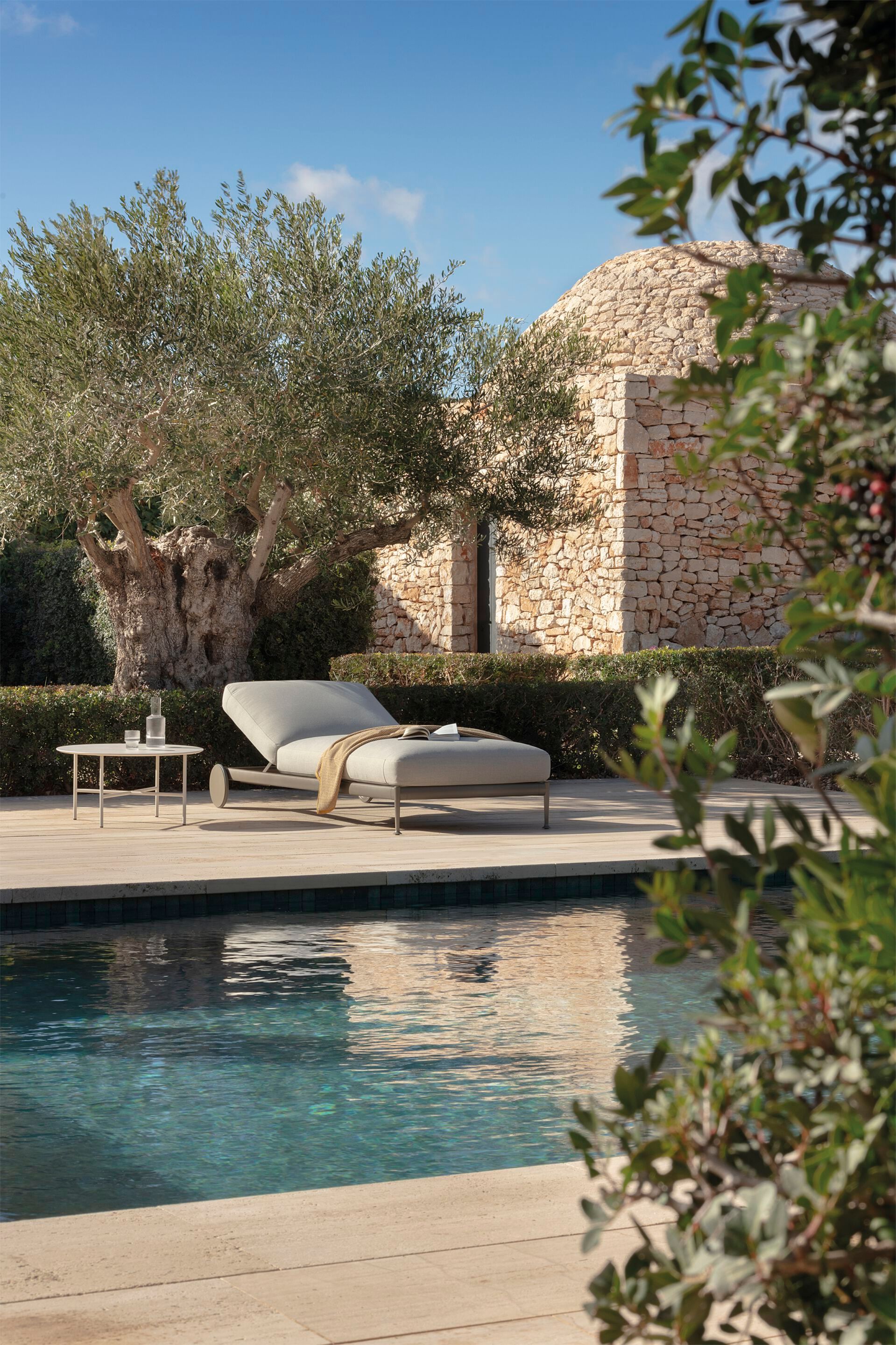 Тканевая откидная Садовая кровать с колесами EXPORMIM Obi ARCH-00089205 - Вид №1