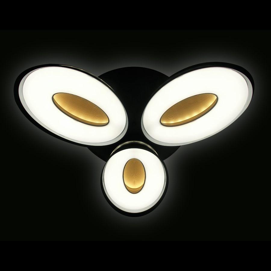 Потолочная светодиодная люстра Ambrella light Orbital Granule FG1020/3 WH 72W+36W D780 AMBRELLA LIGHT ORBITAL GRANULE 220097 Белый  - Вид №3