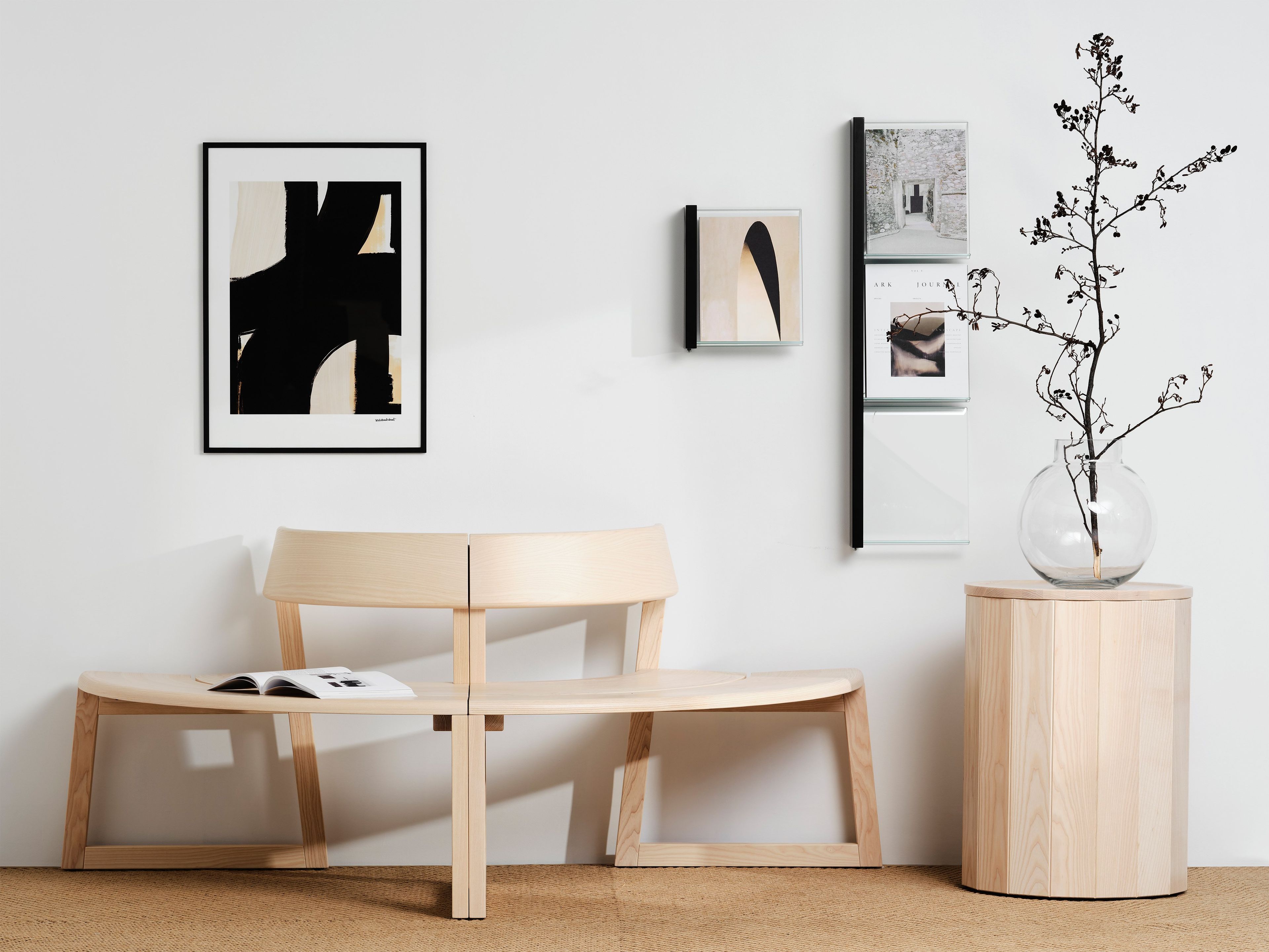 Модульная деревянная скамья со спинкой Karl Andersson Meander ARCH-00087248 - Вид №7