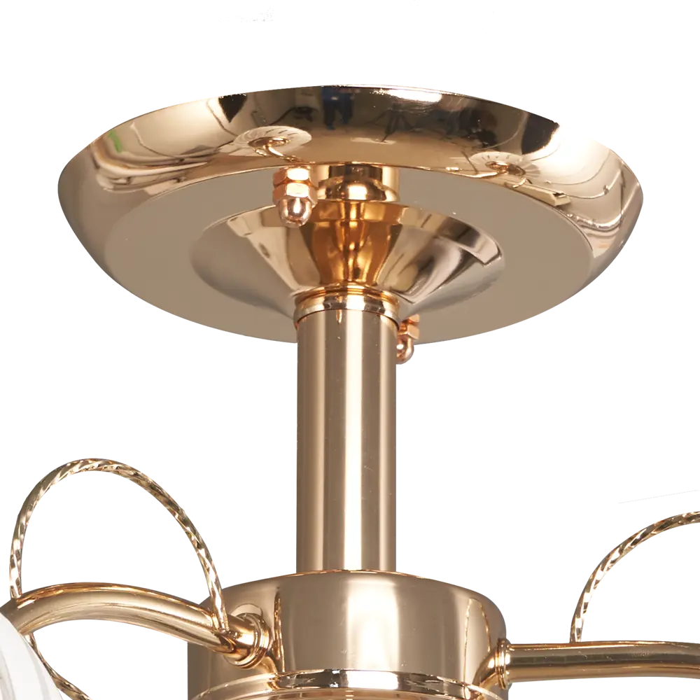 Люстра потолочная «Арабеска» КС30068/3С, 3 лампы, 9 м², цвет белый/золотой КЛЮЧНИК STLM-2064835 - Вид №4