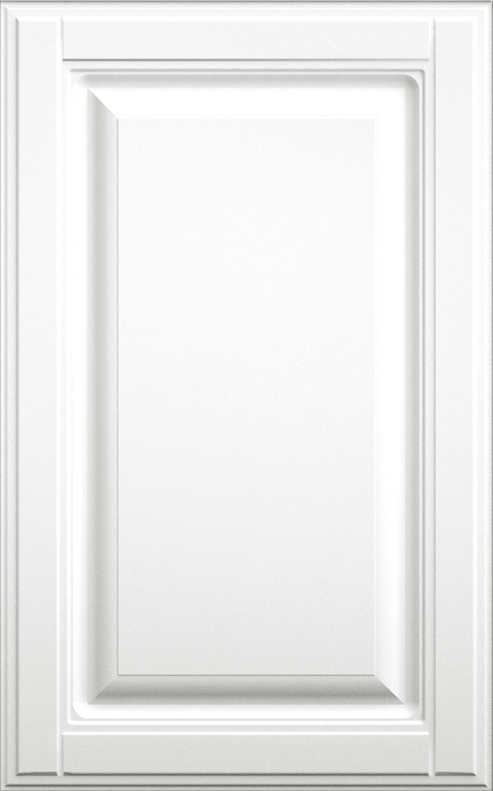 Фасады для кухни Кантри Фрезеровка «Прямоугольник Фолк» 101 Белый SIDAK SIST2581-4723