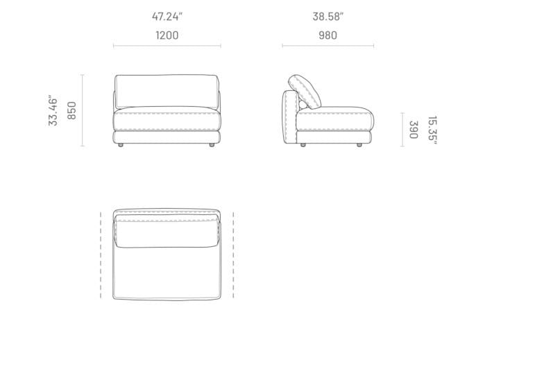 Модульный диван Domkapa EDWARD ARCH-00073709 - Вид №5