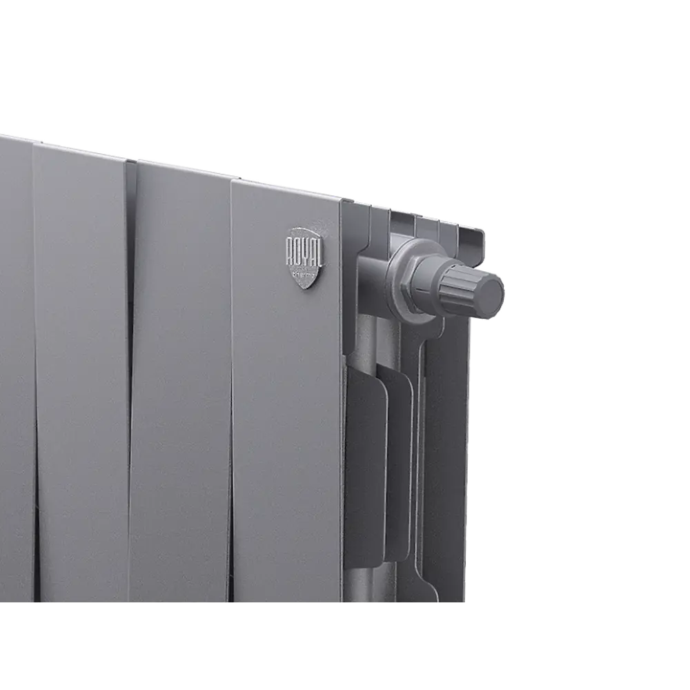 Радиатор секционный Royal Thermo Pianoforte VDR 200/100 16 секций нижнее правое подключение биметалл серый 86733745 STLM-2181803  - Вид №3