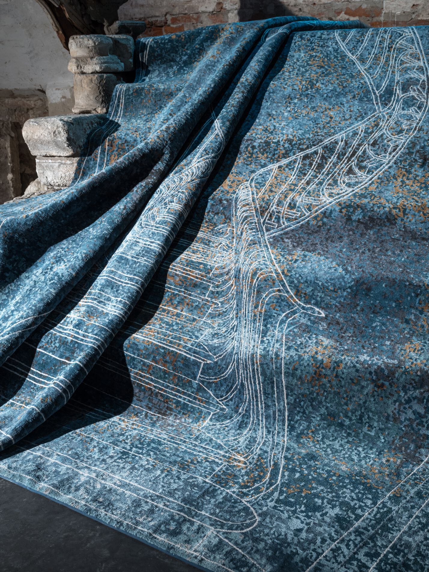 Прямоугольный ковер ручной работы Tapis Rouge La Scala ARCH-00086630 - Вид №1