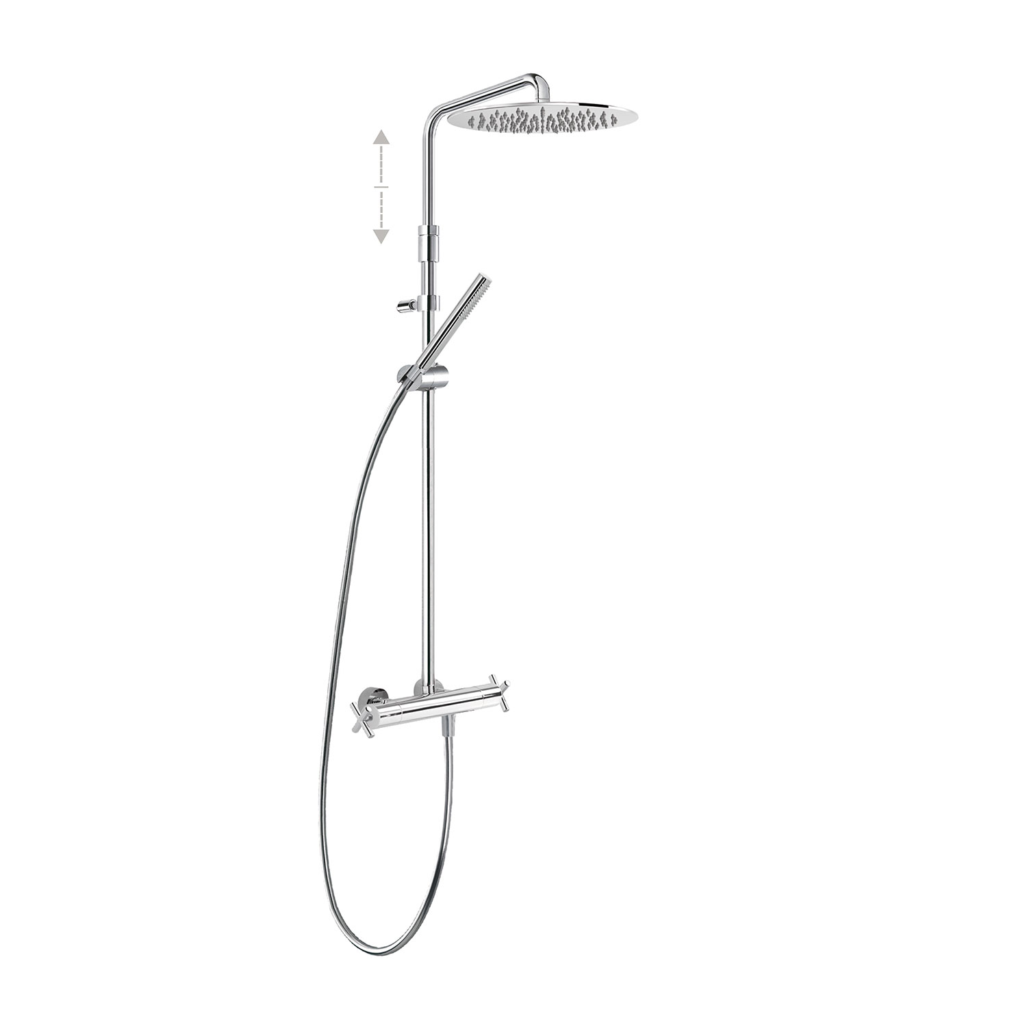 Двухходовой настенный термостатический смеситель для душа TRESMOSTATIC-06321101 TRES Thermostatic